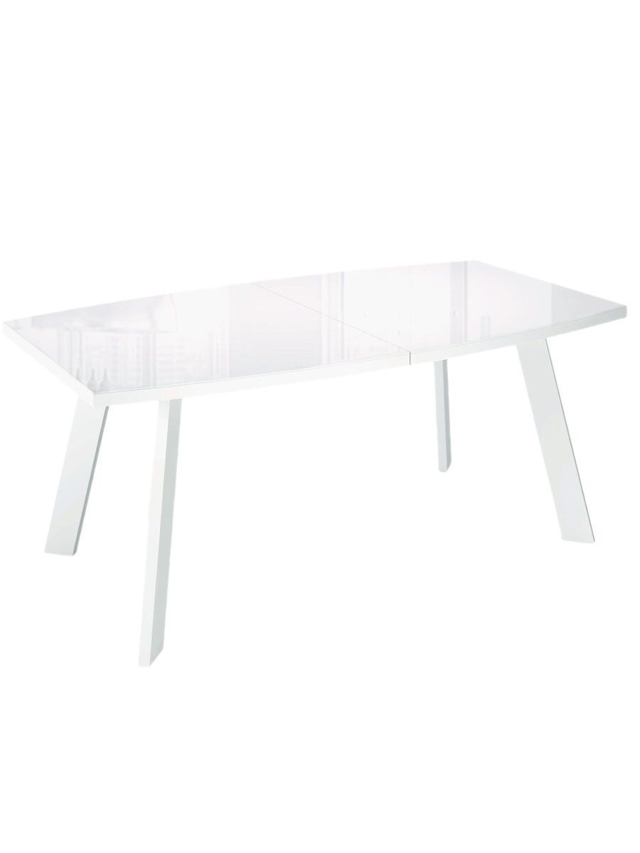 Стол KENNER SL1600 белый-стекло белое глянец