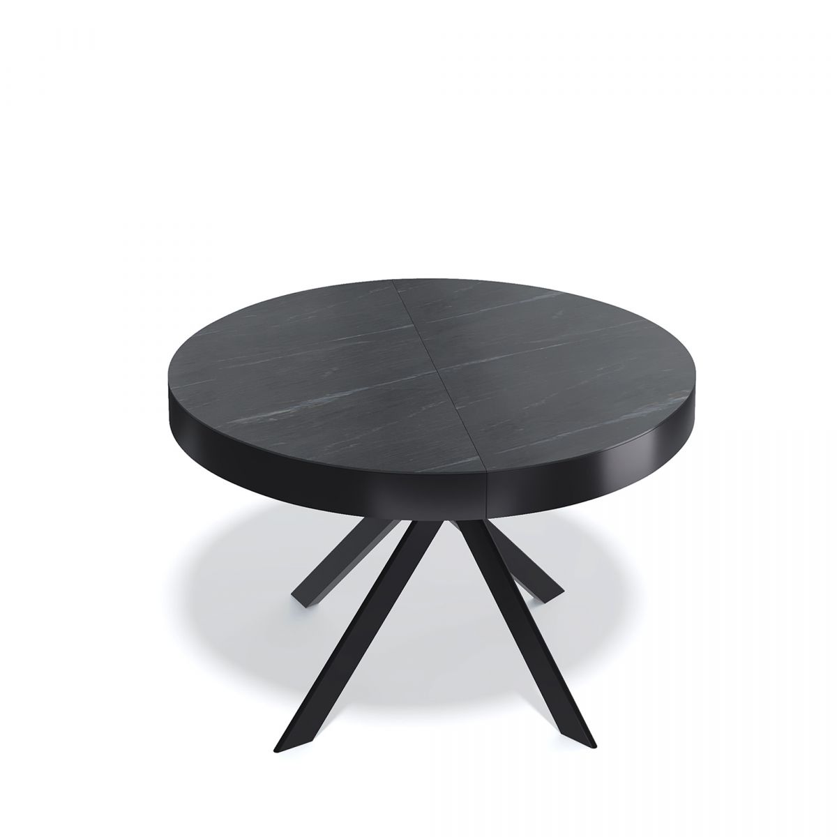 Стол KENNER VR1200 черный-мрамор серый