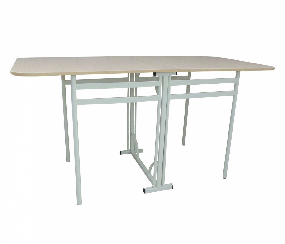 Стол-книжка 3 Искра-ЛДСП-18(154)*70*77-Белый-Дуб молочный-