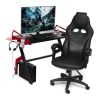 Стол Cyber-3 черно-красный-black-red - 7