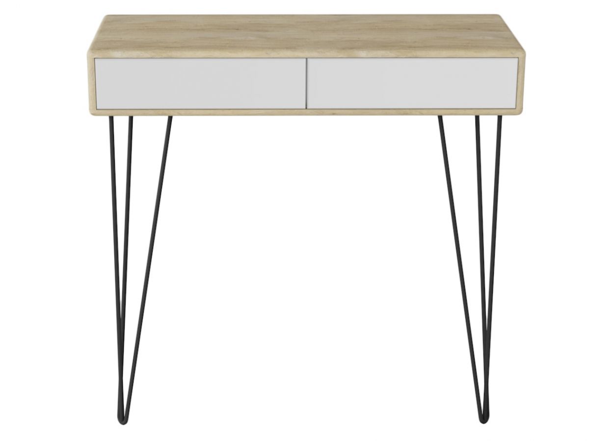 Стол-консоль Телфорд дуб сонома-белый