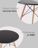 Стол круглый EAMES DSW NEW D=80 черный - 5
