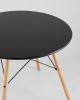 Стол круглый EAMES DSW NEW D=80 черный - 8