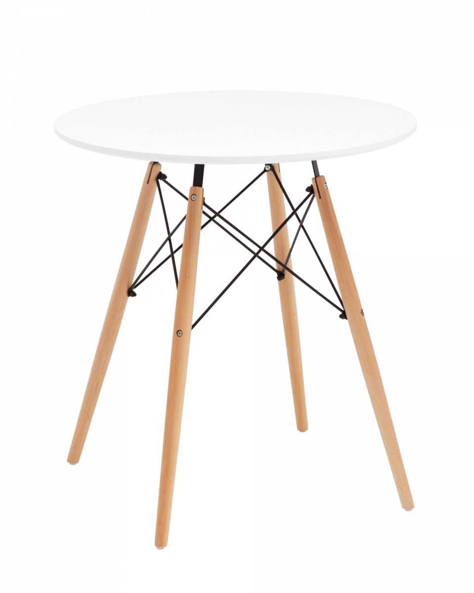 Стол круглый Eames DSW NEW D70 белый