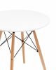 Стол круглый Eames DSW NEW D70 белый - 3