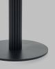 Стол круглый Фризбин D90, столешница МДФ ледяной камень, основание металл черный - 6