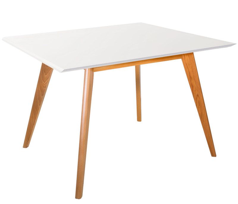 Стол Лунд квадратный 960*960 бук-белый 40033006h_бел