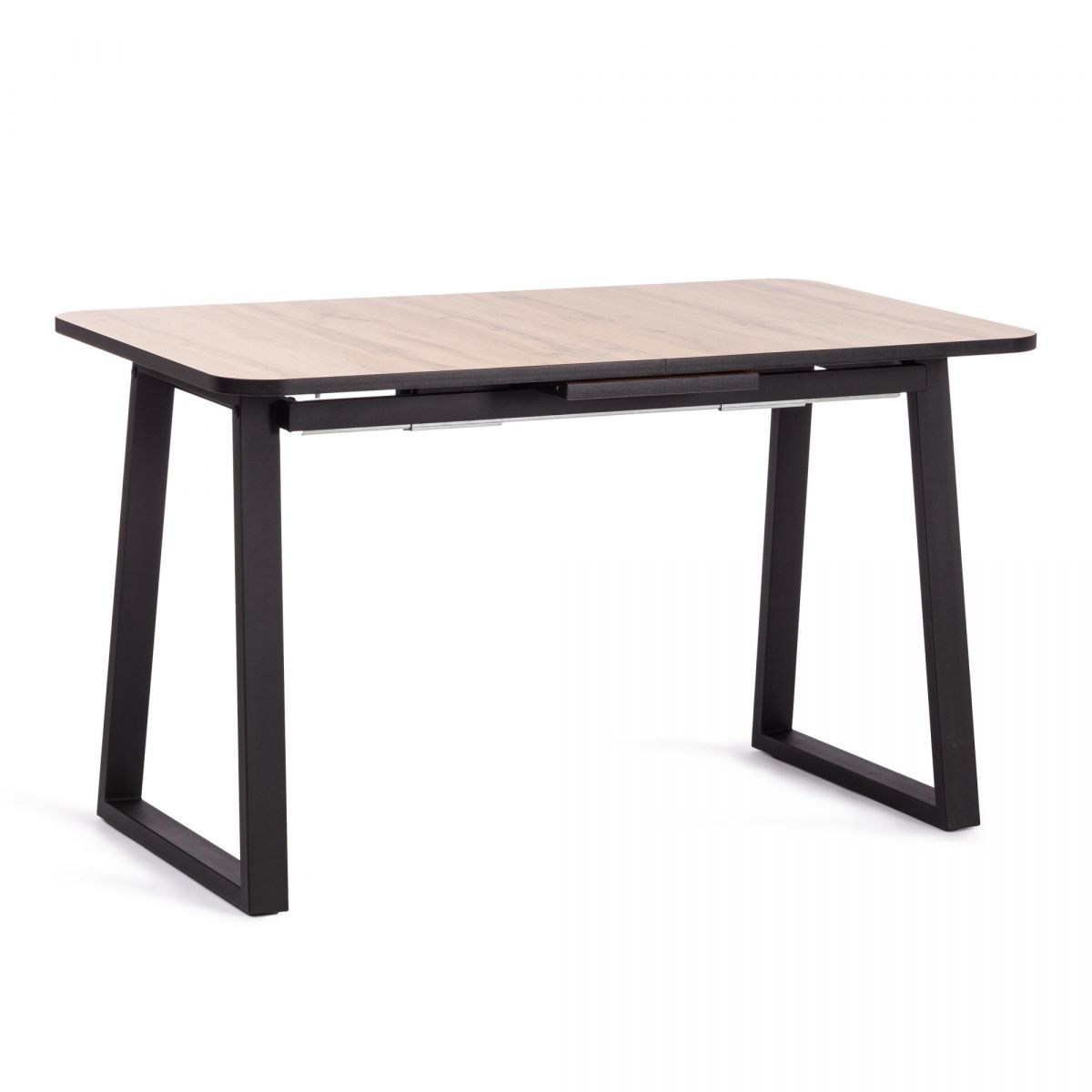 Стол MALTIDO ЛДСП-HPL-металл, 130 х 75+30 х 75 см, Дуб Вотан-чёрный