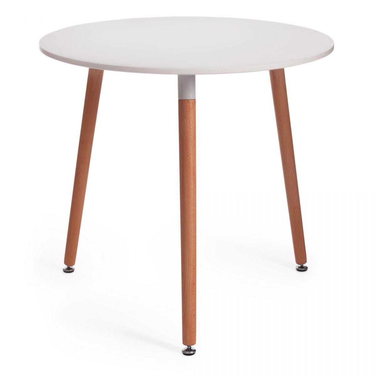 Стол MARS (mod. T1004) МДФ-дерево, 80 х 80 х 75 см , White (Белый) - Natural (натуральный)