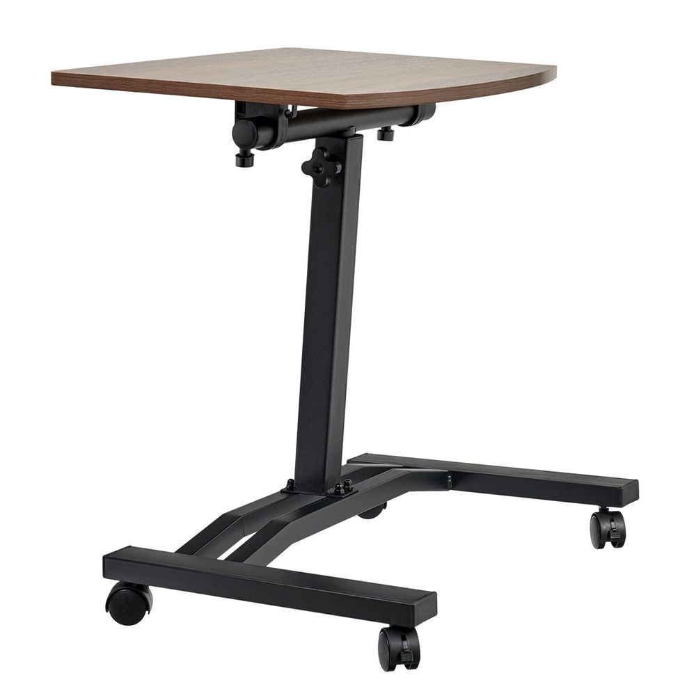 Стол многофункциональный на колёсах, 48x40 см, «РОЛЕТ», 1 ножка, регул.высота, мдф, металл, тёмн. де