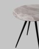 Стол Ники круглый столешница керамика Italian light grey 800 - 5