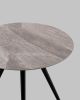 Стол Ники круглый столешница керамика Italian light grey 800 - 6