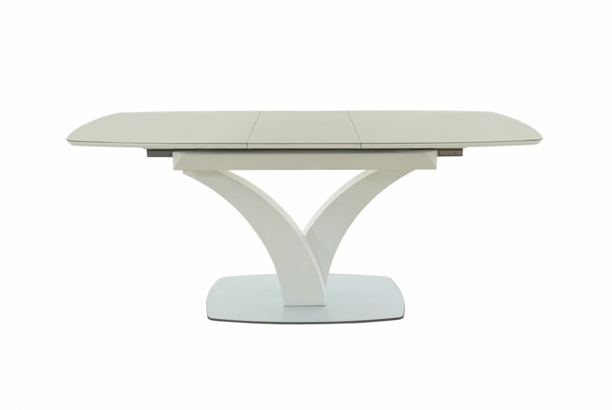 Стол Нотр Дам MODERNE стекло OPTIWHITE 1400(1800)*850, Капучино