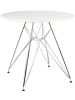 Стол обеденный БЕЛЫЙ D80, столешница МДФ, основание металл GH-T11 - 3