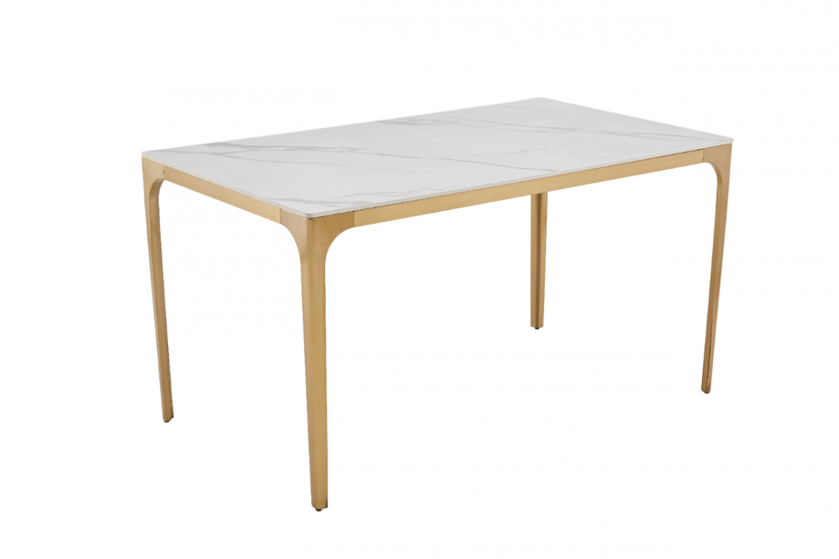 Стол обеденный Камео DT-3001 | 105х70х76 см | белый мрамор (Статуарио)