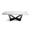 Стол обеденный керамический CT2061-RE-MARMOL - Negro -1053 черные ножки 220 x 120 x 75 - 2