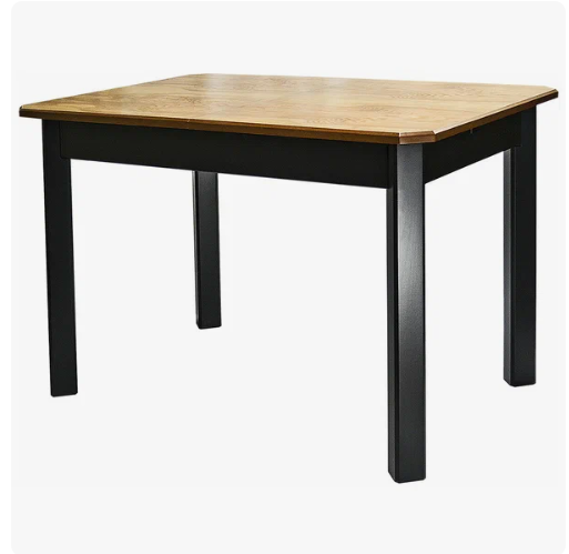 Стол обеденный Мариус М 80 дуб-чёрный 120-170*80