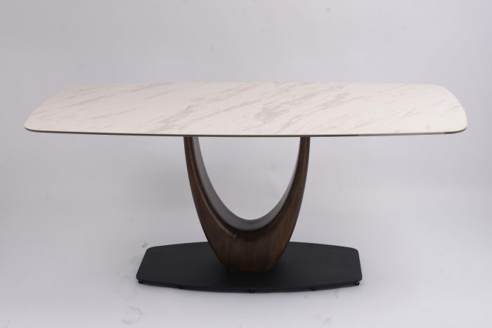 Стол обеденный Римини MC3020-180WT | 180х90х76 см | белая керамика