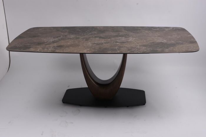 Стол обеденный Римини MC3020-200BR | 200х110х76 см | коричневая керамика