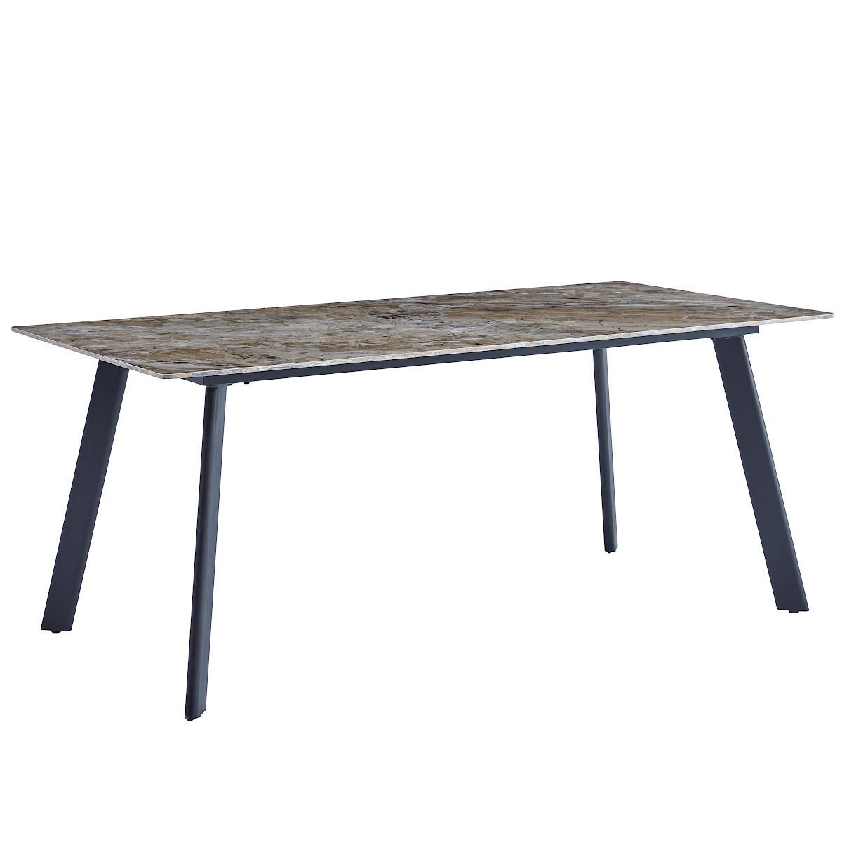 Стол обеденный Senafe, 180X90X75, керамич. столешница, основание металл черный DT308