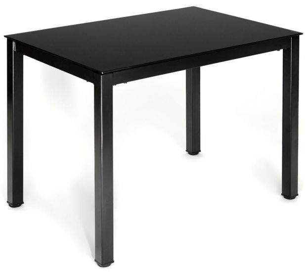 Стол VALIO ( mod. DT1165-1 ) металл-стекло, 100*70*75 см, черный
