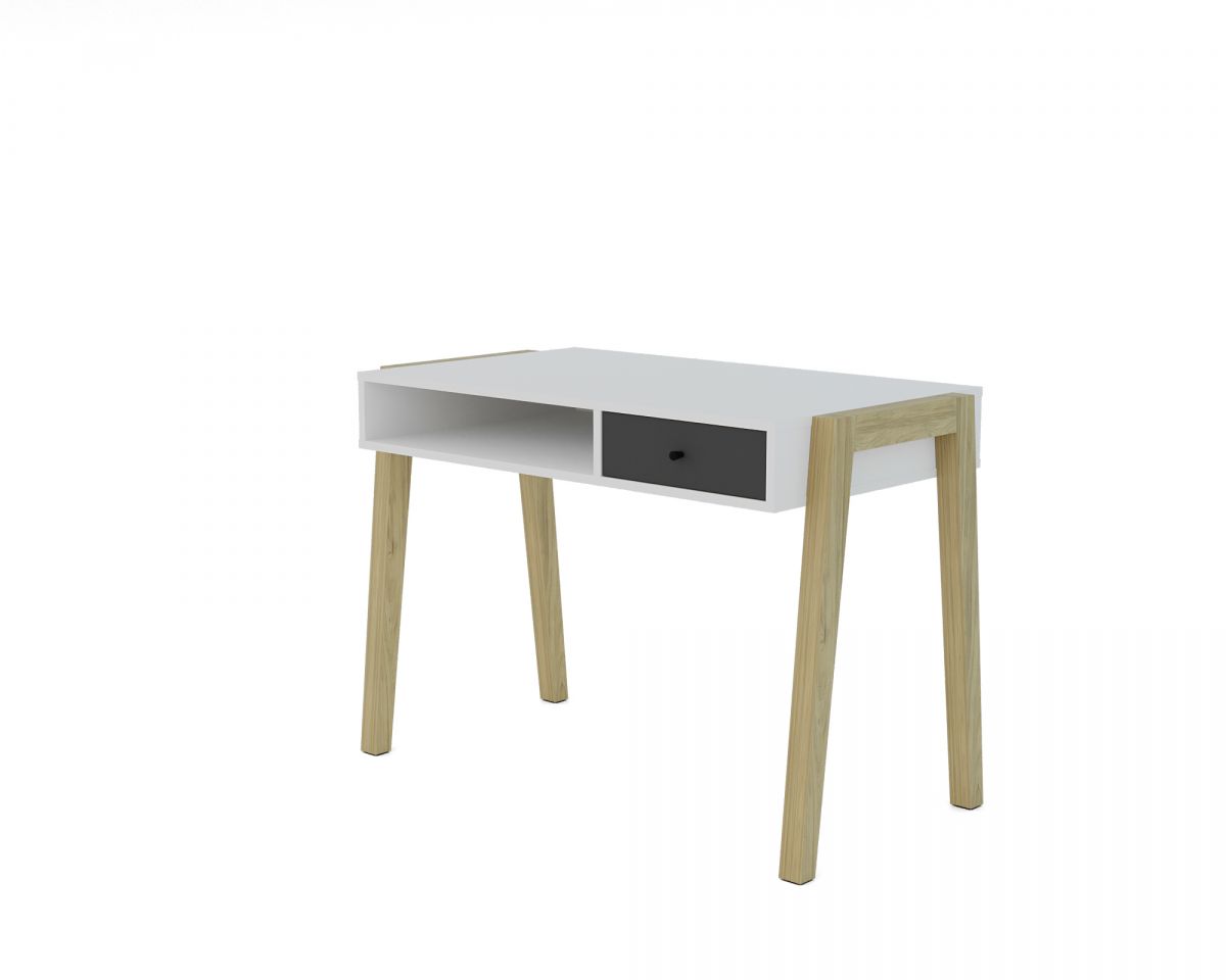 Стол письменный STORY, Белый шёлк