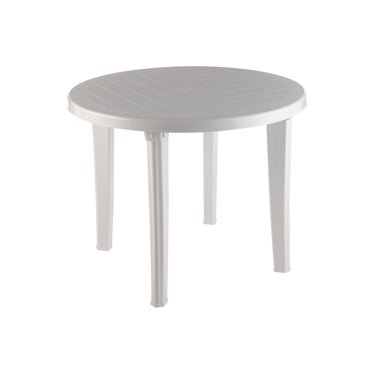Стол пластиковый арт.ЭП 013624 круглый (белый)