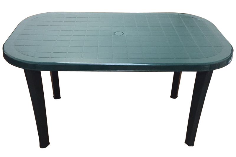 Стол пластиковый арт.ЭП 013730 овальный (темно-зеленый)