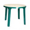 Стол пластиковый арт.Сткр3 круглый с рисунком (зеленый) - 2