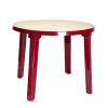 Стол пластиковый арт.Сткр5 круглый с рисунком (бордовый) - 2