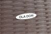 Стол пластиковый Ola Dom арт.ЭП 442332 76x76см квадратный (коричневый) - 15