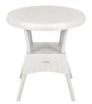 Стол пластиковый Ola Dom арт.ЭП 442356 70x70см круглый (белый)