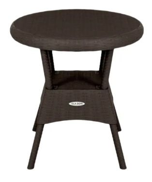 Стол пластиковый Ola Dom арт.ЭП 442387 70x70см круглый (антрацит)