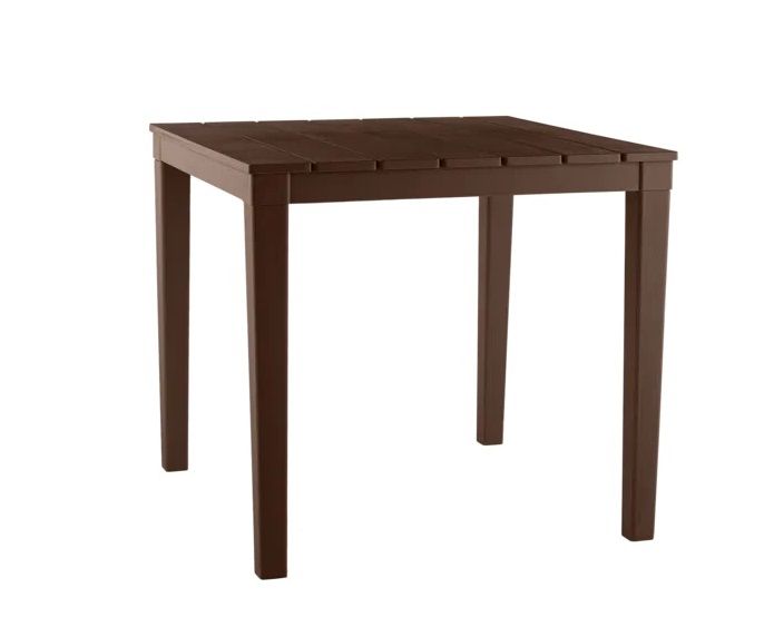 Стол пластиковый Прованс арт.ЭП 762921шк квадратный (шоколад)