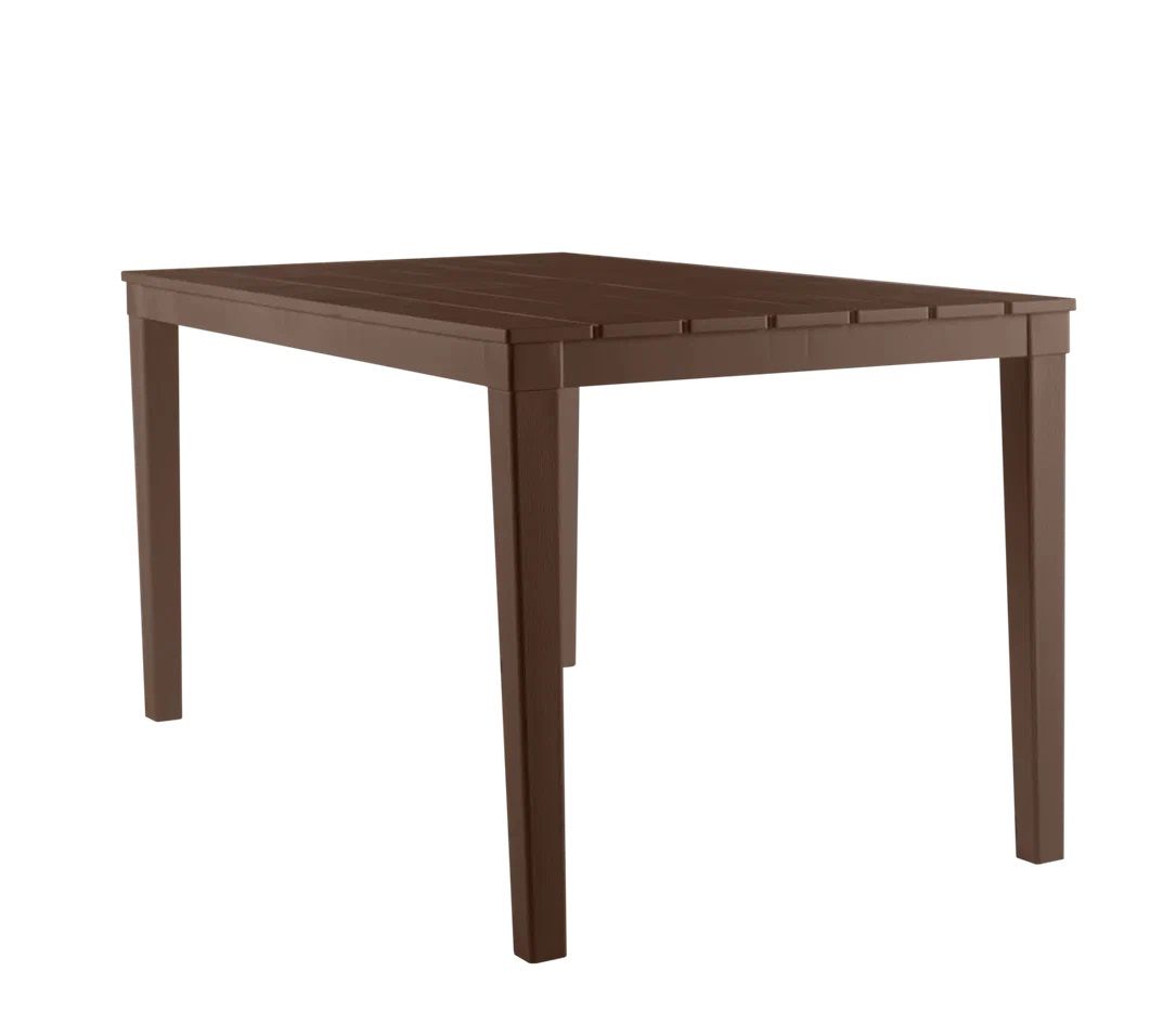 Стол пластиковый Прованс арт.ЭП 762938шк прямоугольный (шоколад)