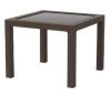 Стол пластиковый RATTAN арт. 95x95см квадратный со стеклом (коричневый) - 2