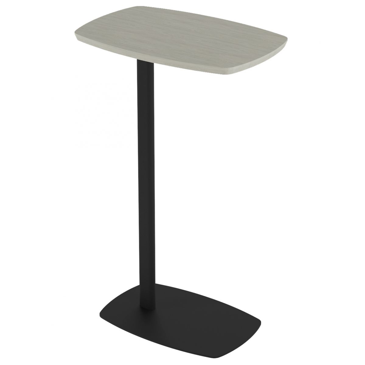 Стол придиванный Дей дуб жемчужный-черный