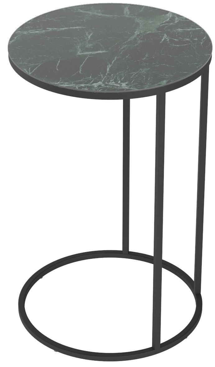 Стол придиванный Калифорния Остин УФ Зеленый мрамор