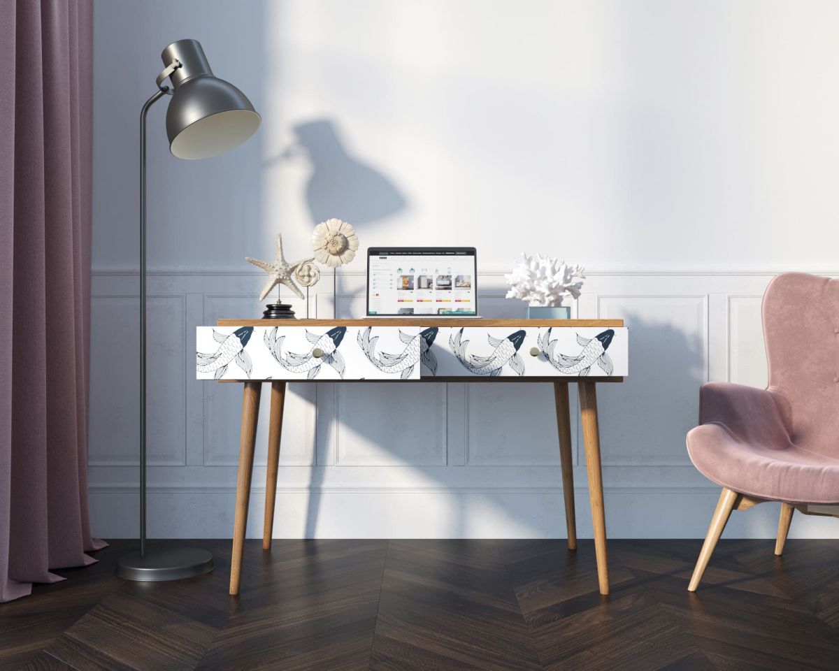 Стол рабочий "Berber" малый принт 36