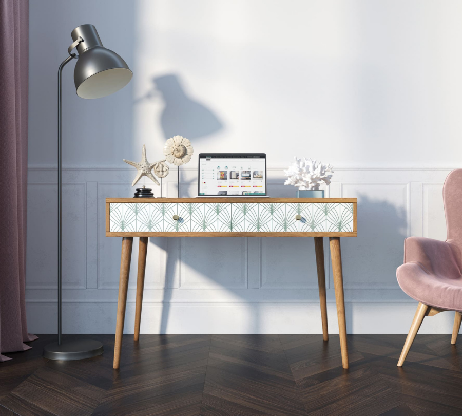 Стол рабочий "Berber" малый принт 38