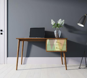 Стол рабочий "Berber" принт 16 с одной тумбой