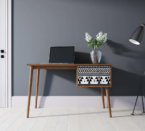 Стол рабочий "Berber" принт 19 с одной тумбой