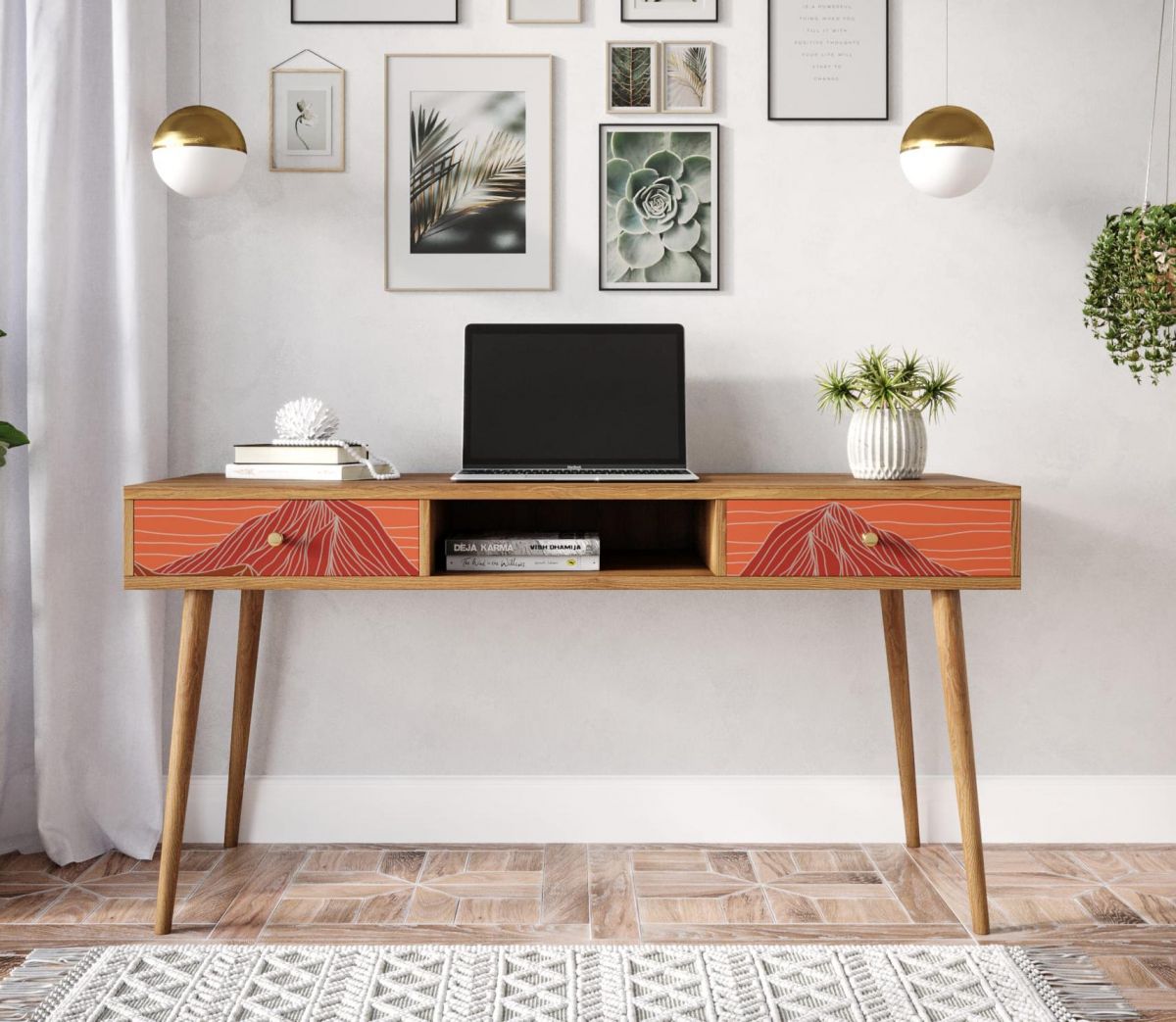 Стол рабочий "Berber" принт 49 арт BB18-Print_49