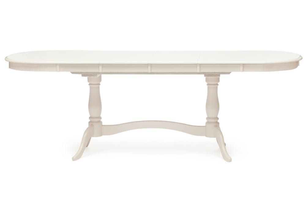 Стол раскладной Siena ( SA-T6EX2L ) дерево гевея-мдф, 150+35+35х80х75см, ivory white (слоновая кость