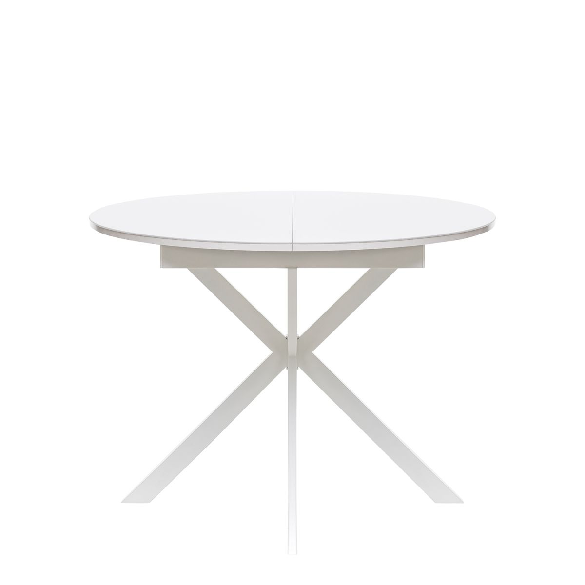 Стол раздвижной Leset Капри со стеклом Белый, Белый