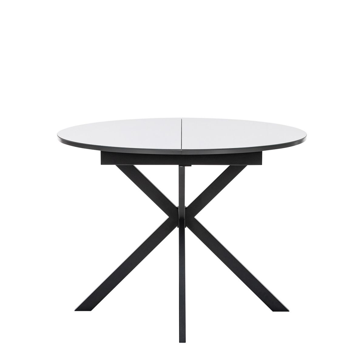 Стол раздвижной Leset Капри со стеклом Чёрный, Антрацит