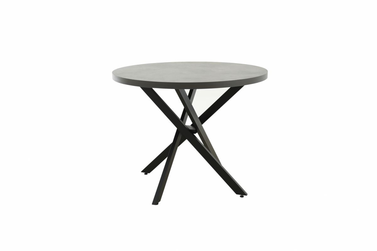 Стол Рига D950, Ароза реликтовая, Антрацит