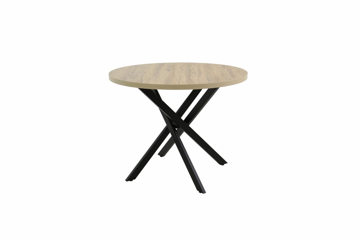 Стол Рига D950,Дуб Сильверджек Ореховый, Поненте |