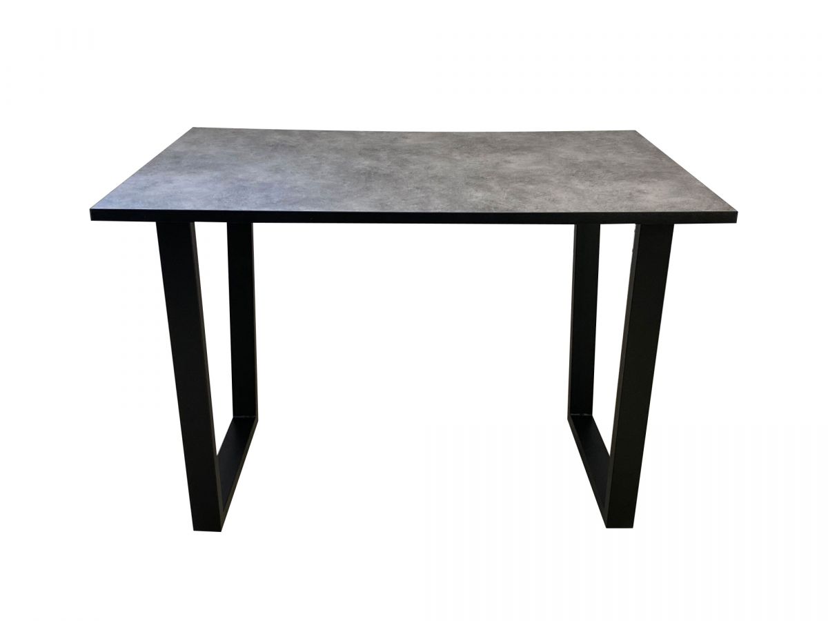 Стол Саен 8-ЛДСП, HPL пластик-110*70*76-Черный-Бетон 809-