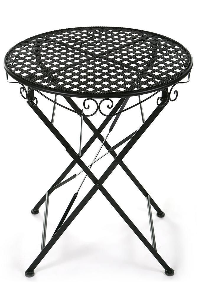 Стол Secret De Maison Patio стальной сплав, 60Dх70см, черный